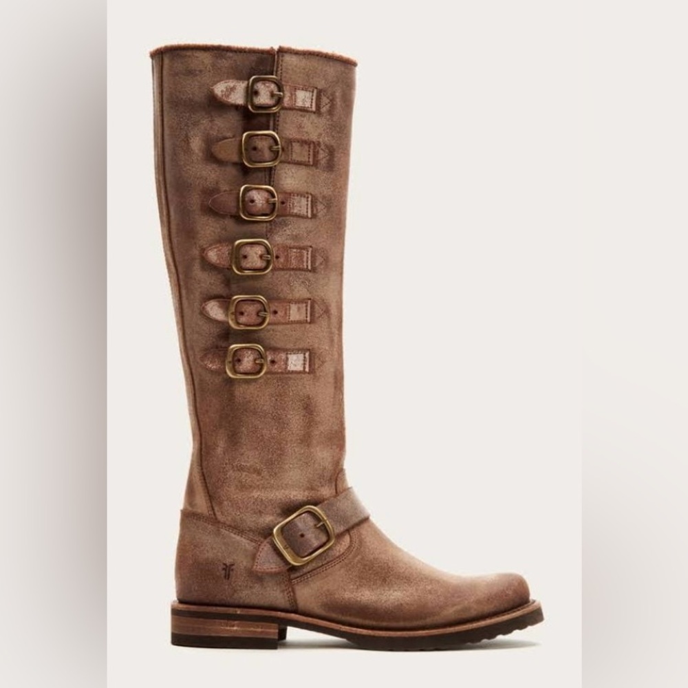 *FRYE- *VERONICA BELTED TALL* Boots- SIZE 7-1/2 wms